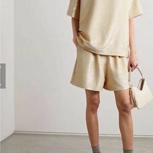 The Frankie Shop Elegant Cream Sequin Women's Top